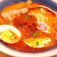 Snapdishの料理写真:Spicy sha~shu men!|Ritsu ARさん