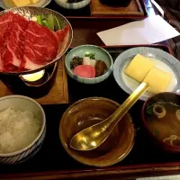 Snapdishの料理写真:牛すき定食|ちいさん