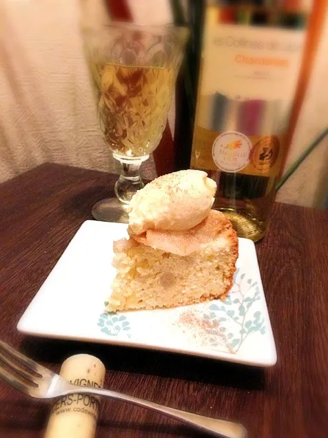 Desert✨Collines De Laguillou chardonnay♥wine&cake'n Ice꒰ •ॢ  ̫ -ॢ๑꒱✩|🌈Ami🍻さん