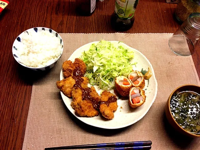 ヒレカツと野菜の湯葉巻かつ|ちゃんはらさん