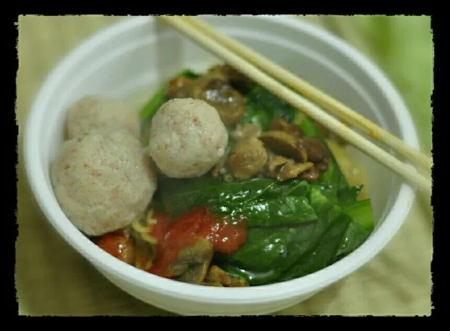 mie ayam jamur - mushroom chicken noodles|Asti 🌸🌸さん