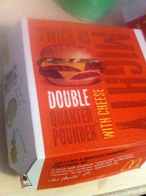 Snapdishの料理写真:🍔Double quarter pounder with cheese!!🍔😱😱|hannahさん