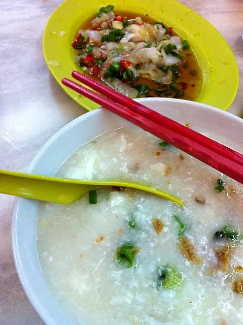 Fish porridge with sheng yu|karen limさん