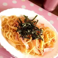 ハムと玉ねぎの和風パスタ|めぐ＊さん