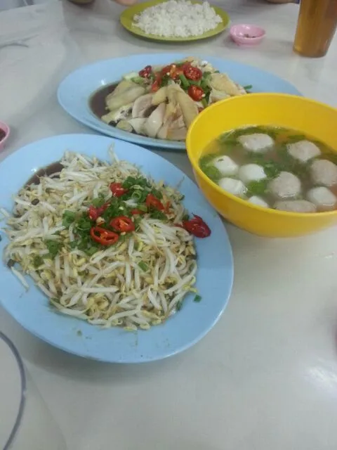 Snapdishの料理写真:Ipoh Bean Sprout Chicken(Nga Choi Gai)|chong wan juenさん