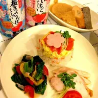 Snapdishの料理写真:おひな様プレートo(^▽^)o|ヨッピーさん