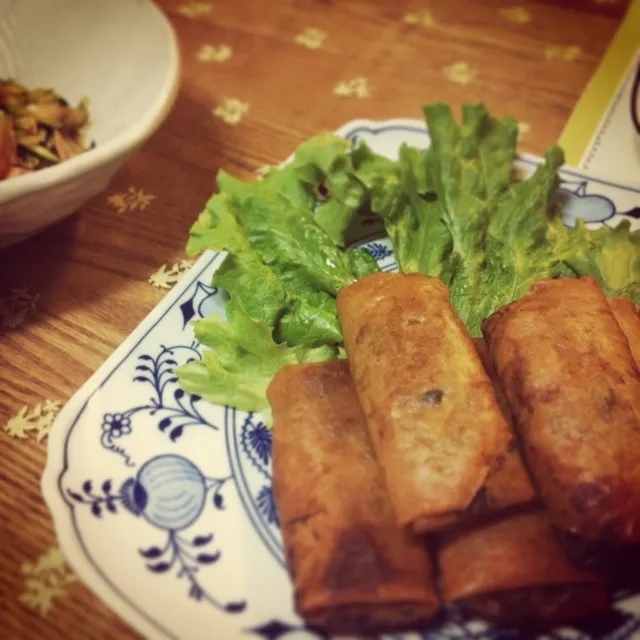 本日の晩ご飯は春巻き☆|おかなさん