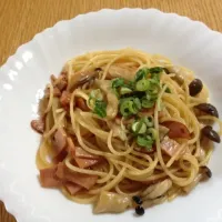 キノコの和風バター醤油スパゲティ✰|mixukiさん