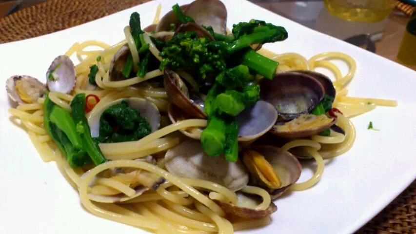 あさりと菜の花ペペロンチーノ|MAYUMIさん