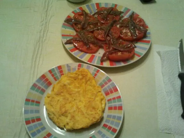 Snapdishの料理写真:Tortilla con Tomates con anchoas|Jose Antonioさん