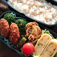 Snapdishの料理写真:旦那くん弁当♡3/4|ヌーちゃんさん