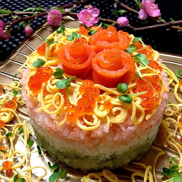 ケーキ寿司 がお祝い感満載 進化するデコちらしがめでたすぎる Snapdish スナップディッシュ