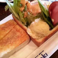 Snapdishの料理写真:喫茶店モーニング♩♬|なーさんさん