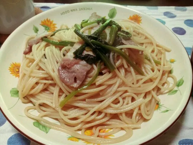 ホウレン草と豚肉の和風パスタ|yuki10100さん