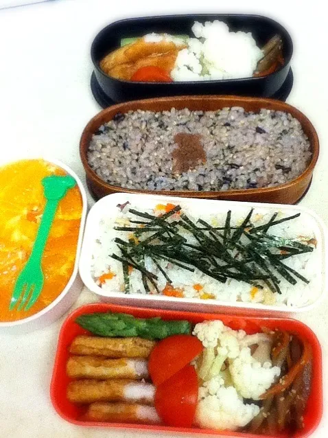 Snapdishの料理写真:今日のJK&OL弁当。Today's lunch box.|hoppycowさん