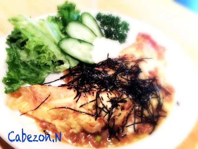 試作品  Omelette Natto de fromage frais|Cabezon.Nakamuraさん