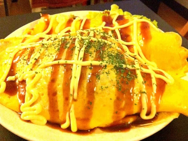 Snapdishの料理写真:オムそば|kazukiさん