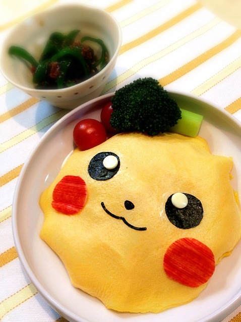 ピカチュウオムライス うっちー Snapdish スナップディッシュ Id Smc4ya