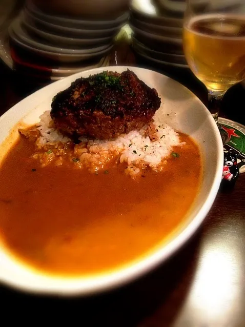 ハンバーグカレーをイエローカレーで2013#76|大阪カレー部長さん