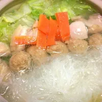 Snapdishの料理写真:鶏つみれ鍋|前田さん