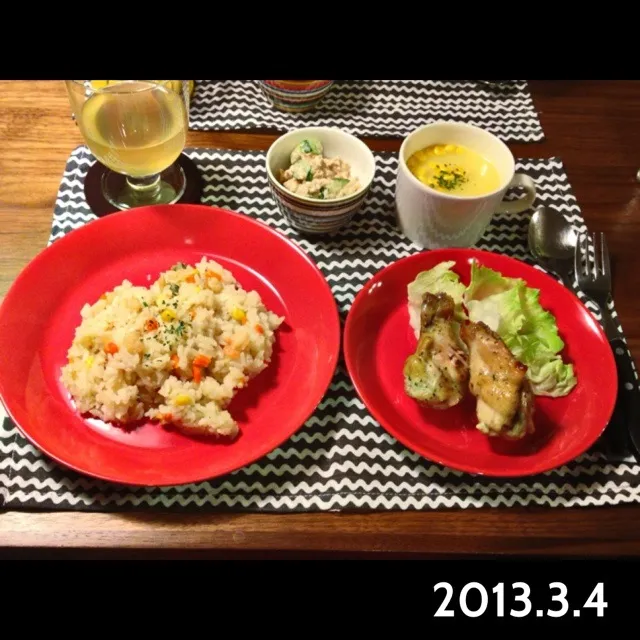 Snapdishの料理写真:晩ご飯|♡Ayumi♡さん