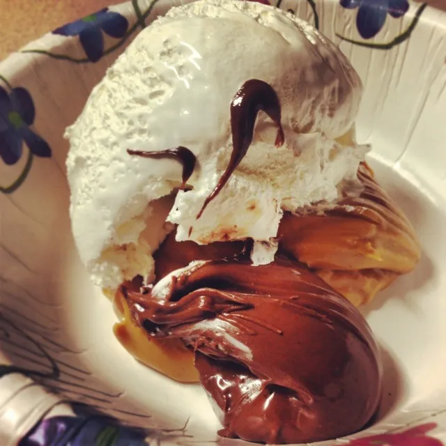 Nutella, peanut butter and cool whip right out of the freezer.|Brian Churchillさん