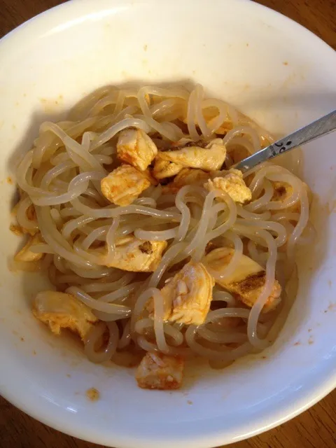 Yam noodles with chicken and ponzu sauce :)|elaineさん