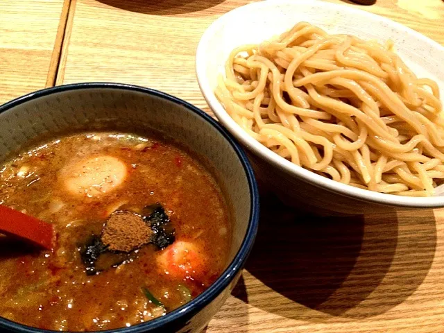 Snapdishの料理写真:辛つけ麺中盛|ひろろーんさん