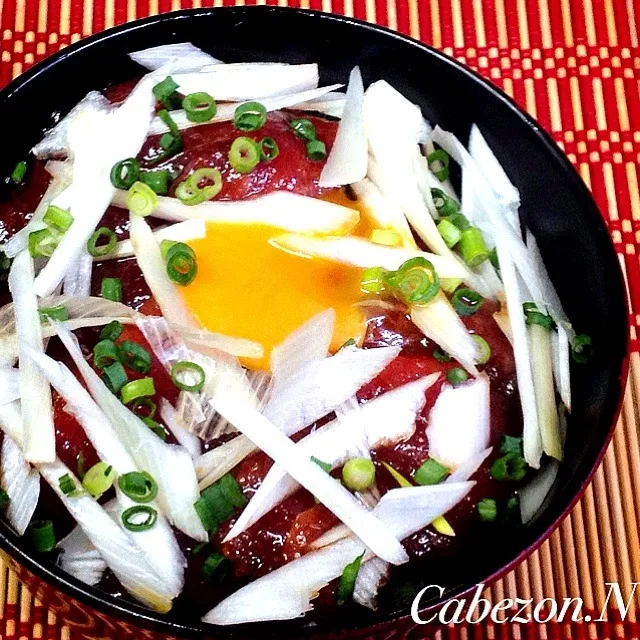 今日の賄い  男のどんぶり鮪ユッケ丼|Cabezon.Nakamuraさん