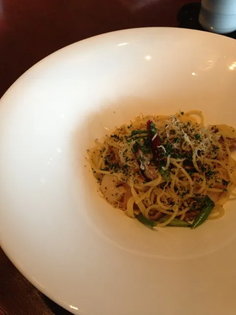 海老とキノコのペペロンチーノ|愛実さん