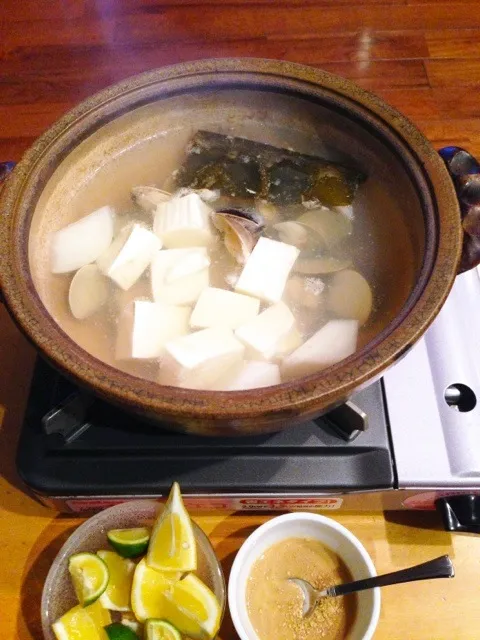 桑名の蛤出汁の湯豆腐|あきらさん