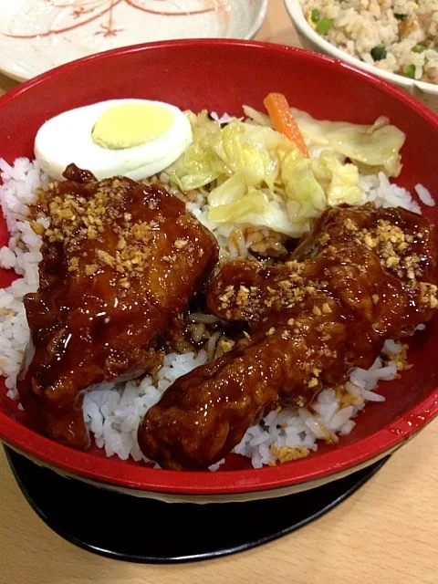 Snapdishの料理写真:Honey chicken garlic|lorreignさん