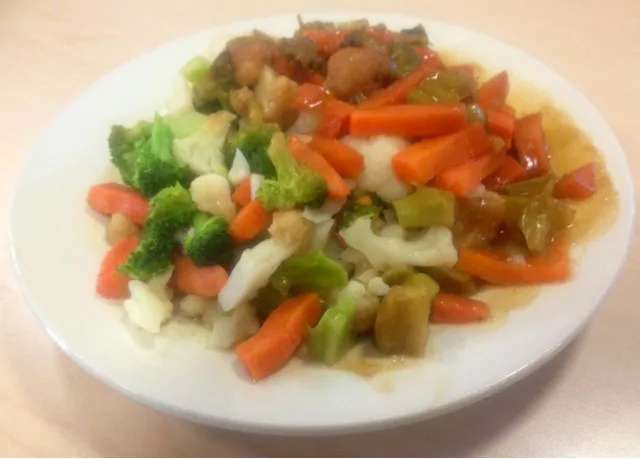 I can't wait to gobble up my teriyaki veggies for dinner!|Alena Eydlishさん