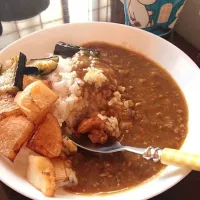 Snapdishの料理写真:旦那が休みの日に作ってくれたカレー♪|ケイコさん