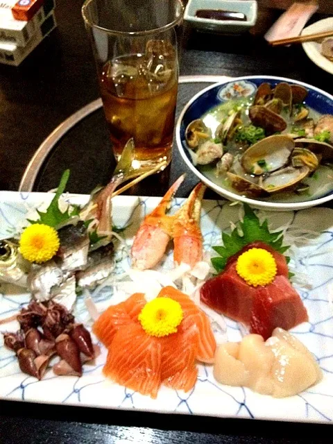 Moriawase sashimi&Buttered Asari:)heaven!!!!|Dezza Tsuchiyaさん