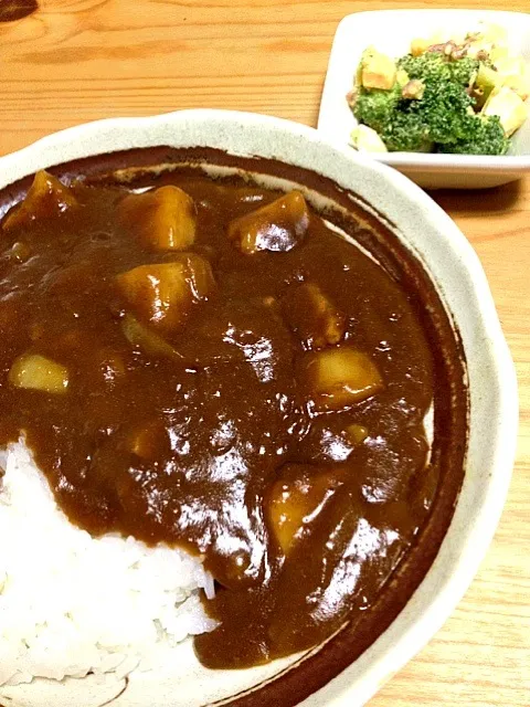 カレー ブロッコリーとアンチョビの卵サラダ|harami111さん