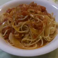 ツナとトマトのクリームパスタ|あーすさん