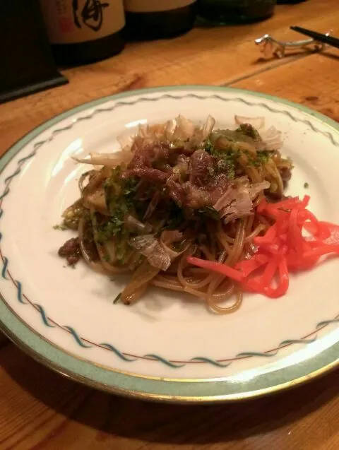 スパゲティで焼きそば|ふぃるまめんとさん