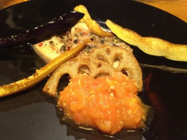 Broiled swordfish with anchovy sauce|do dyuさん