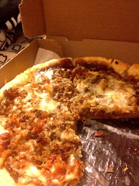 Full cheese steak pizza|lisa ishiiさん