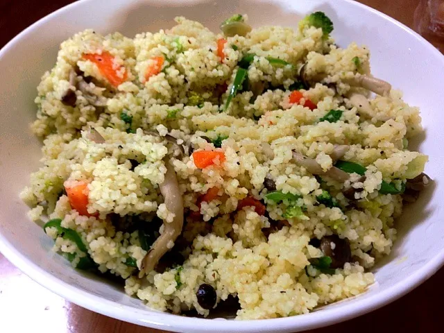 Couscous with sauté vegetables|natasharavindranさん