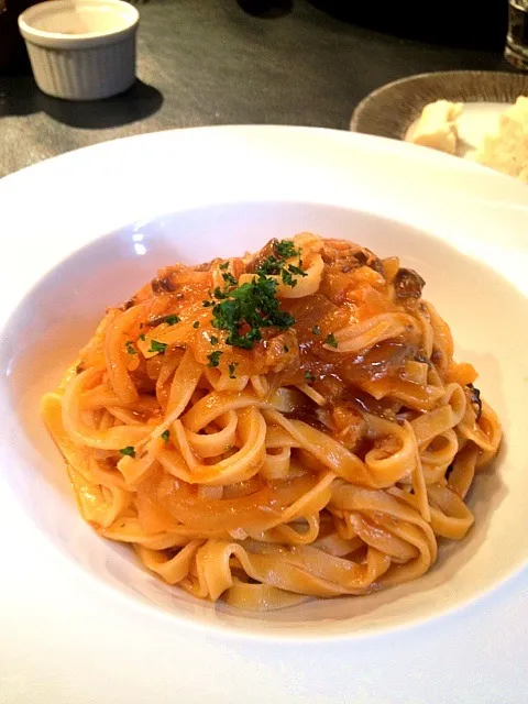 イワシのトマトソースパスタ|momoさん