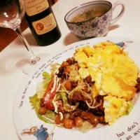 Snapdishの料理写真:ヘルシーオムタコス|やじっこさん