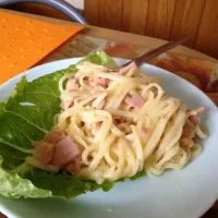 Carbonara with melted cheese|fehbeeさん