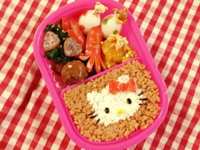 キティそぼろ弁当♡|Mayoさん