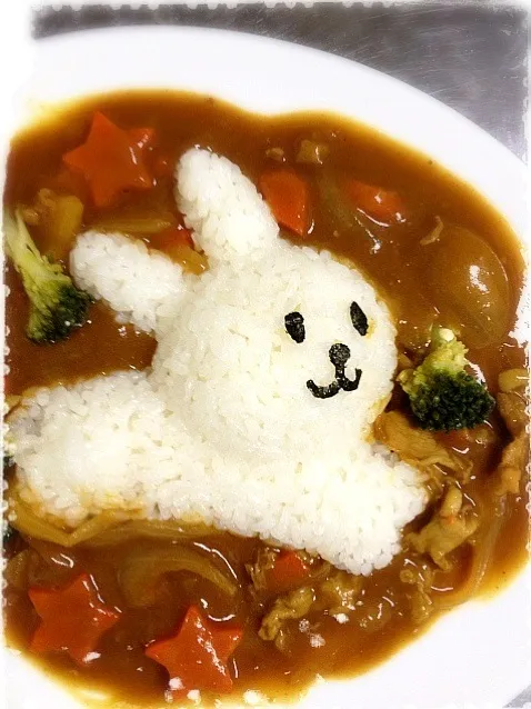 ウサギのデコカレー|さくちんさん