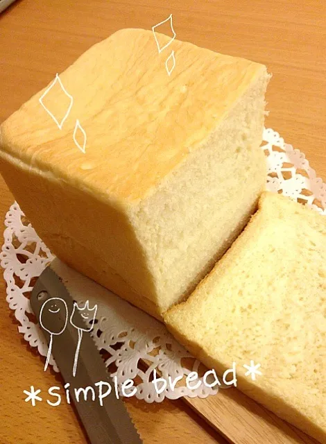 Snapdishの料理写真:お久しぶりのシンプルな食パン(●´ー｀●)|rieさん