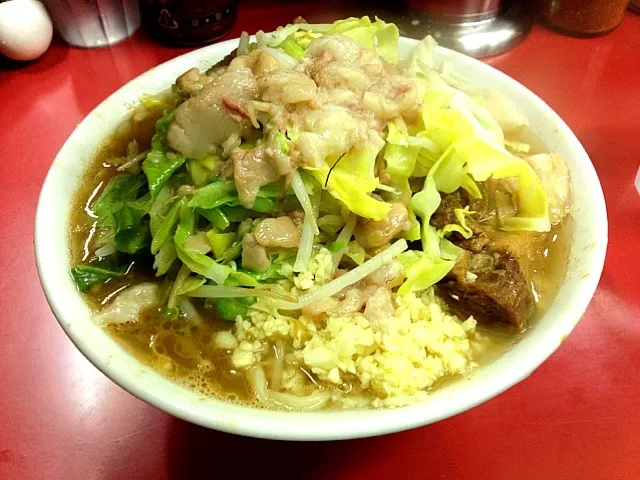 ラーメン二郎 桜台店 ニンニクアブラ増し|りえさん