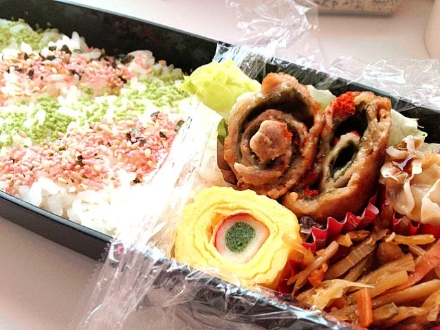 旦那ちゃまのお弁当『豚モモの海苔チー巻弁当』|鈴木 美菜子さん