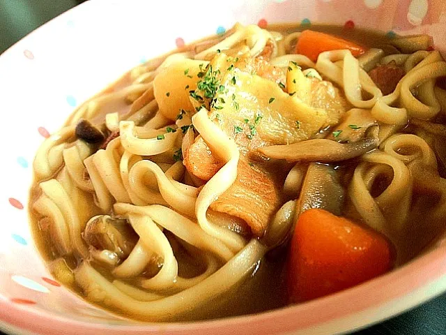 昨日の夜ご飯リメイク『カレーうどん』|鈴木 美菜子さん